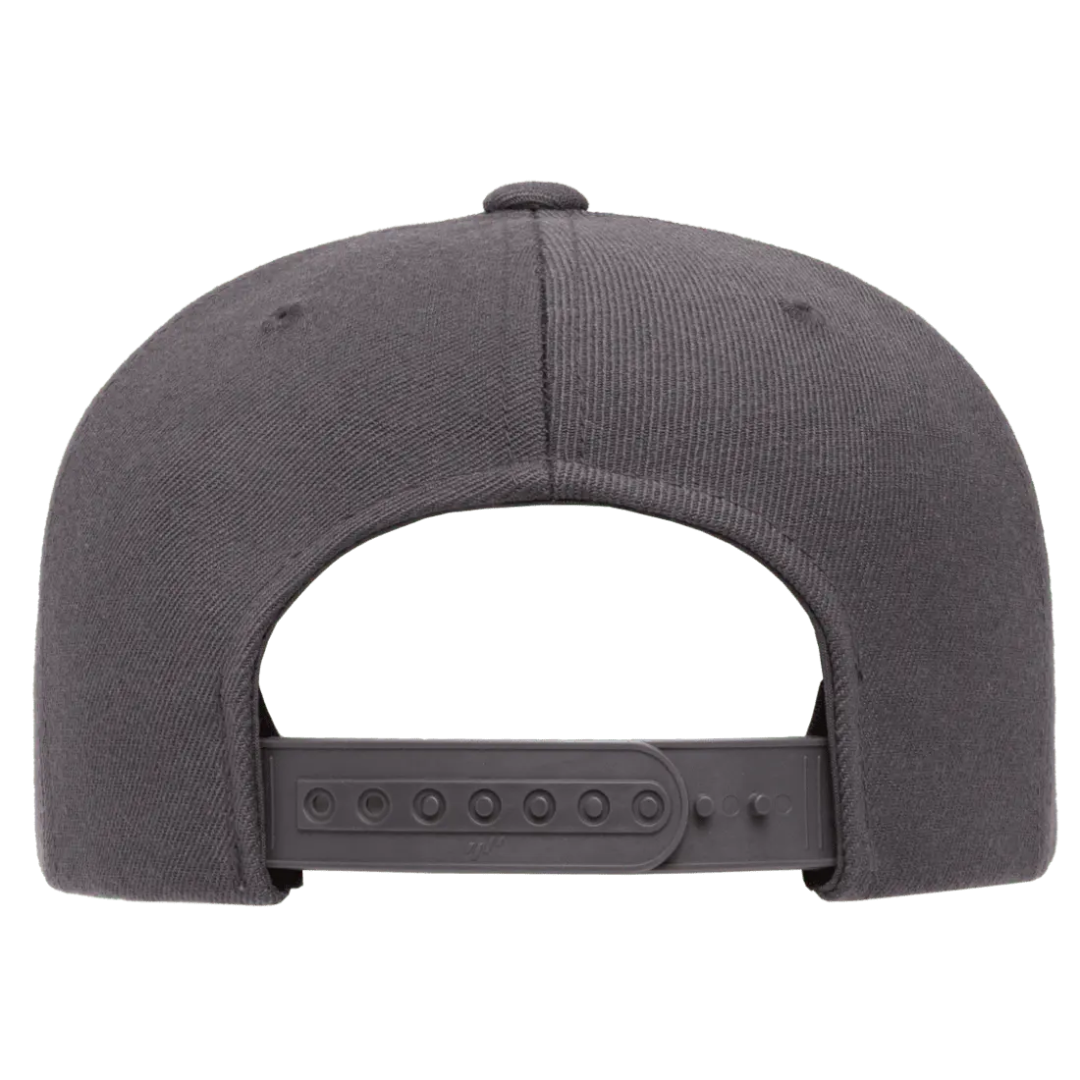 YPCLASSICS 6 Panel Flat Bill Snapback Cap #6089M, 6089MT