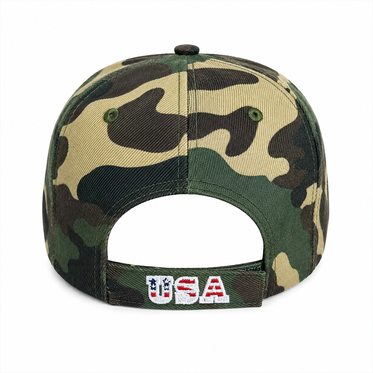 Embroidered USA Eagle Velcro Cap #E600USA Back View