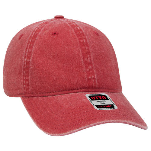 OTTO 18-202 Cotton Dad Hat Red