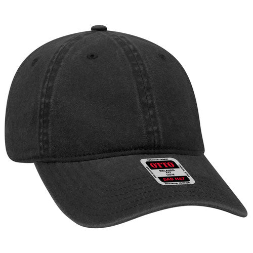 OTTO 18-202 Cotton Dad Hat Black