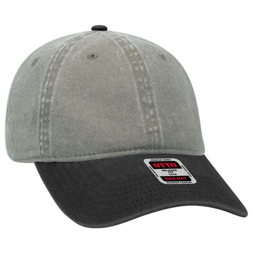 OTTO 18-202 Cotton Dad Hat Black Grey