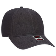 OTTO 18-204 Denim Dad Hat Black Denim