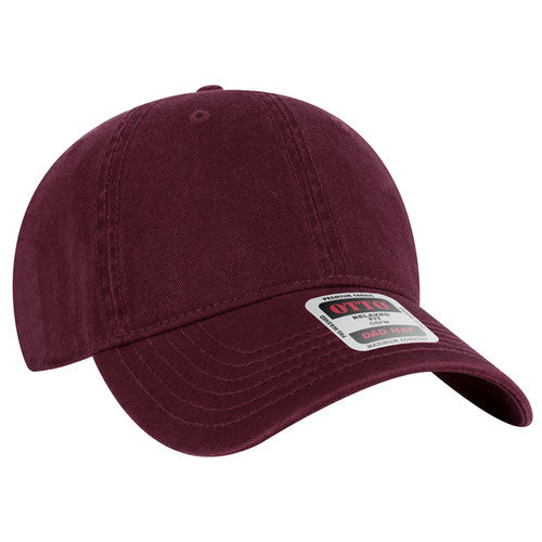 OTTO 18-772 Cotton Dad Hat Maroon