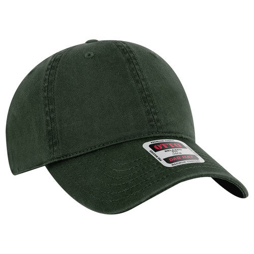 OTTO 18-772 Cotton Dad Hat Dark Green