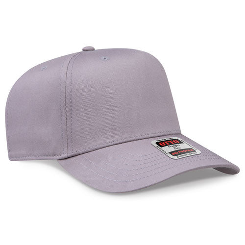 OTTO 31-069 5 Panel Structured Snapback Cap Light Grey