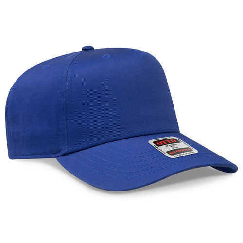 OTTO 31-069 5 Panel Structured Snapback Cap Royal