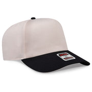OTTO 31-069 5 Panel Structured Snapback Cap Black Natural