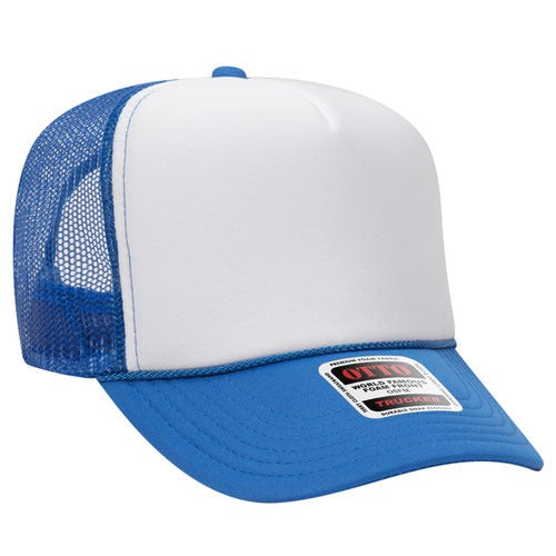OTTO Sponge Foam Mesh Back Trucker Hat with Rope #39-165