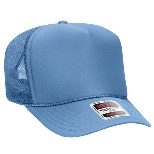 OTTO 39-165 sponge foam mesh back trucker hat - Blue