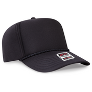 OTTO 394-1 5 panel sponge foam hat - Black 
