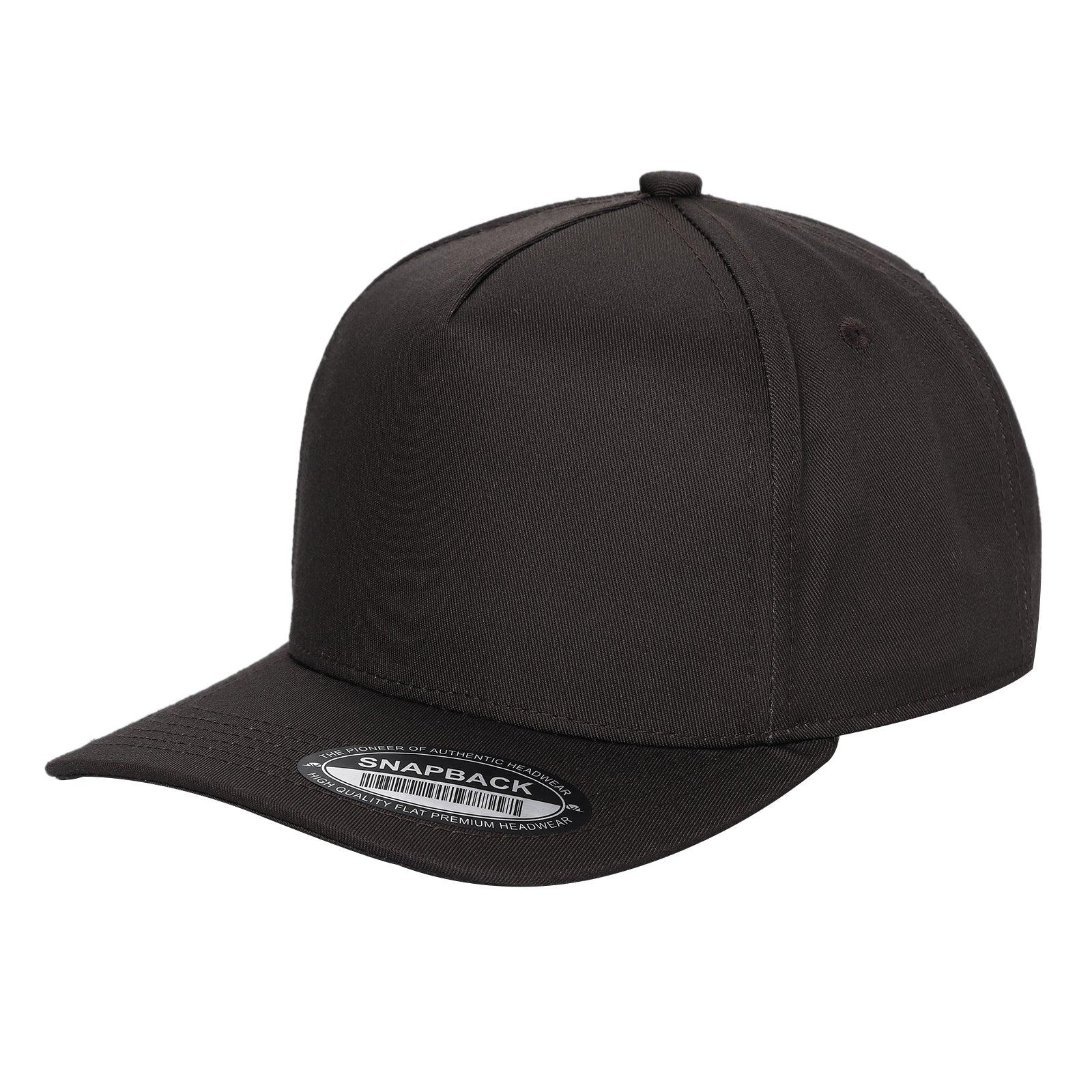 500 5 Panel Structured Snapback Cap Brown