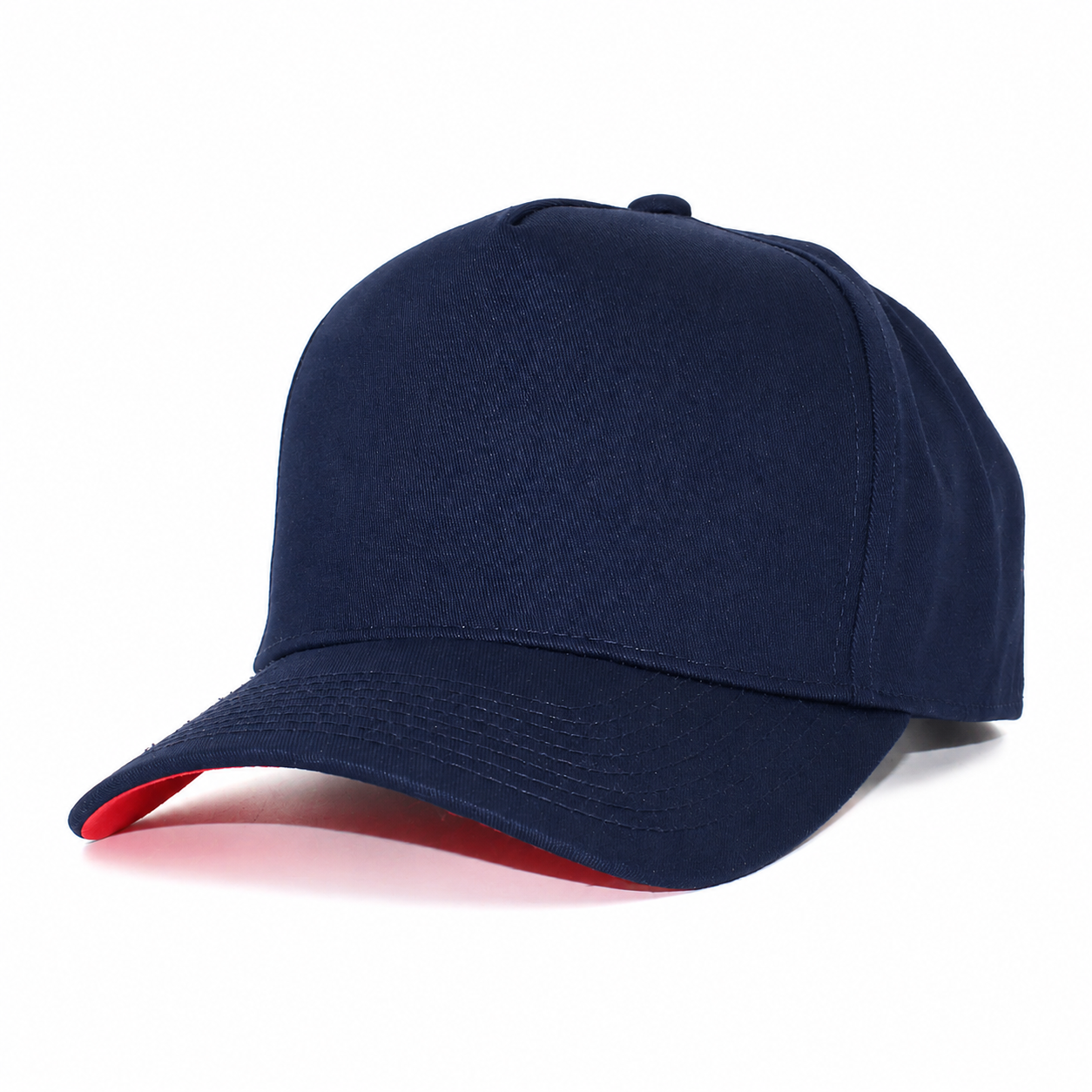 5 Panel Two-Tone Structured Snapback Plain Cap #500-6
