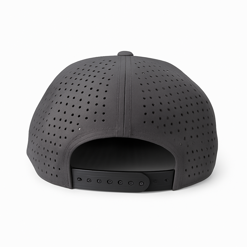 5 Panel Laser Perforated Cap Snapback #510 - Royal wholesale blank hat