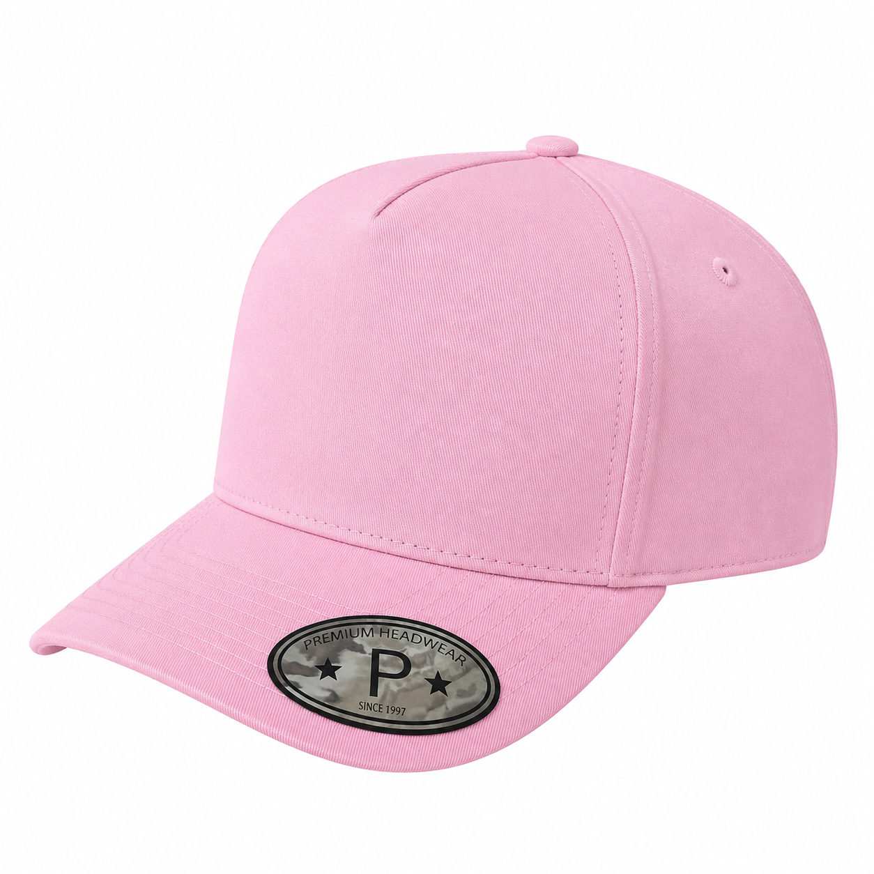 5 Panel Premium Cap #511 - BLACK wholesale blank hat