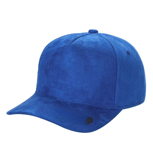 522 5 Panel Suede Snapback Cap Royal
