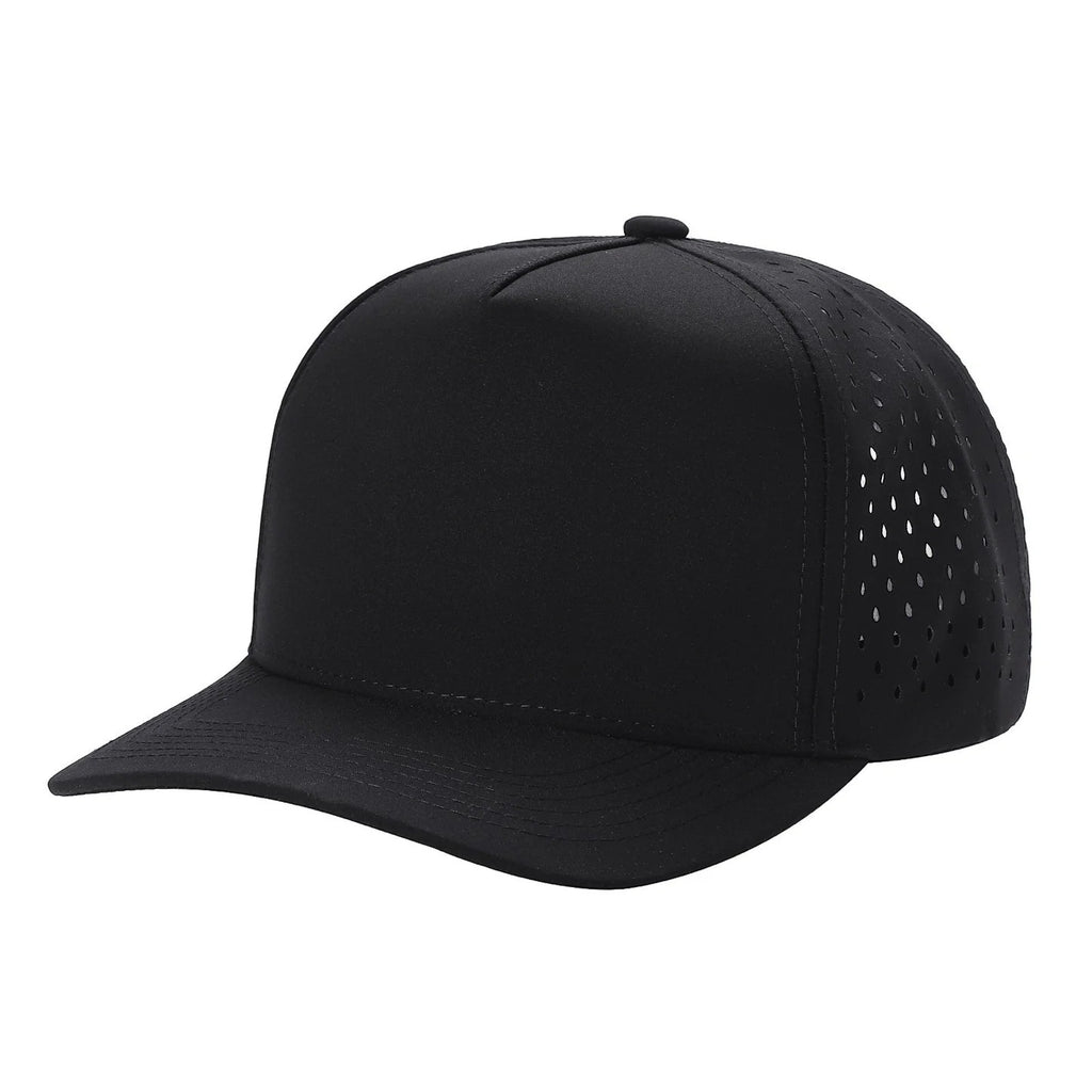 5 Panel Laser Perforated Snapback Cap #530L
