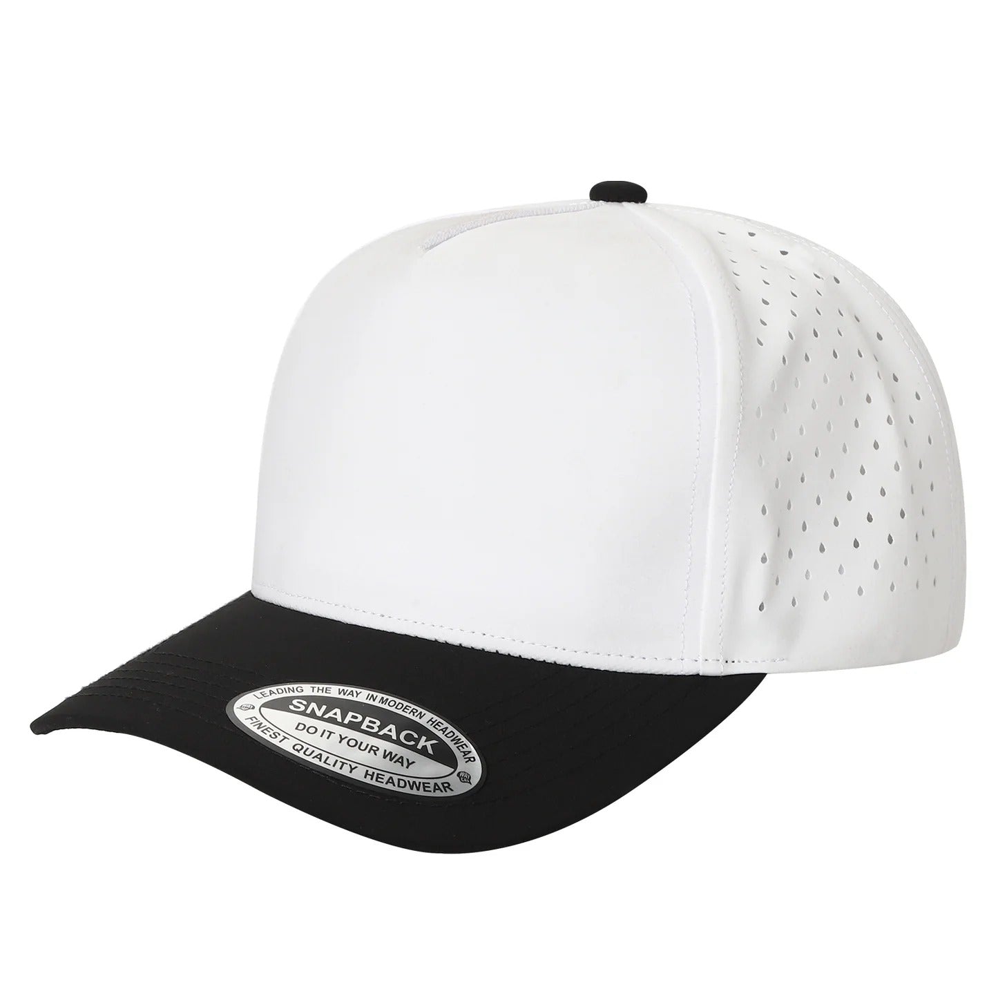 5 Panel Laser Perforated Snapback Cap #530L