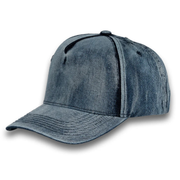 540 5 Panel Denim Snapback Cap Dark Blue Denim