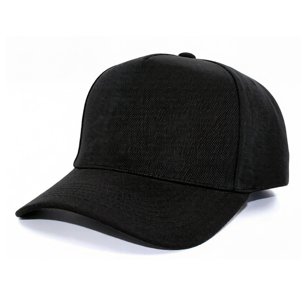5 Panel Velcro Blank Cap #580V - Black