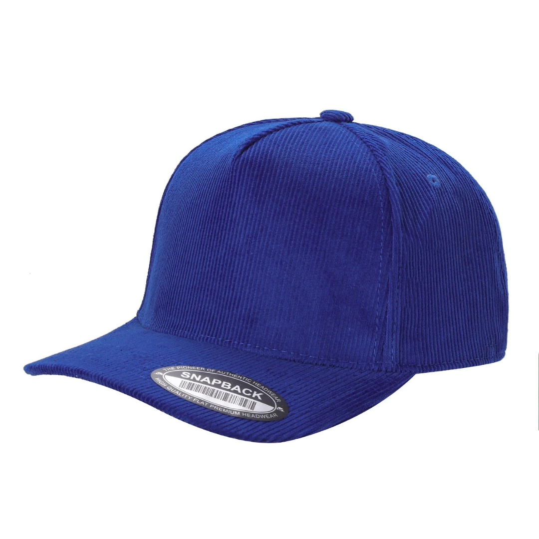591 5 Panel Two-Tone Structured Snapback Cap Royal