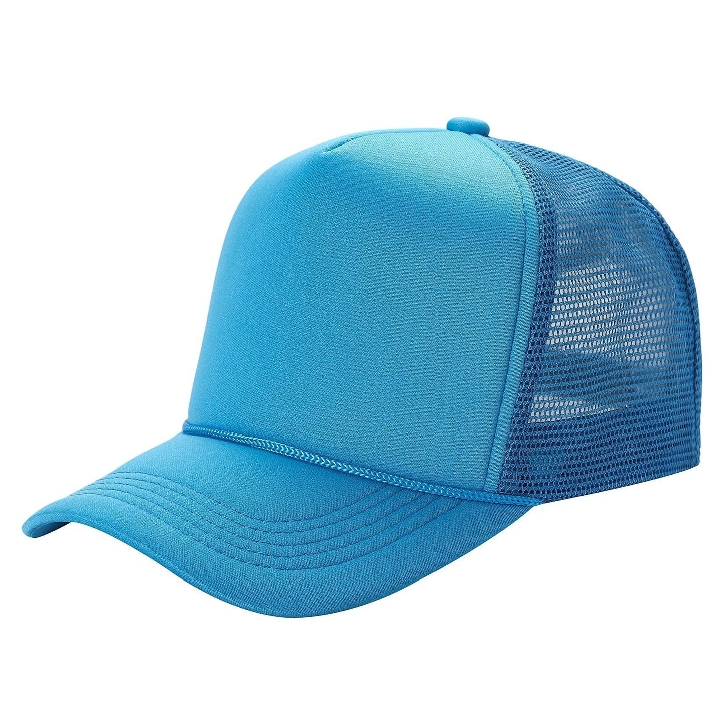 599 Adult 5 Panel Foam Trucker Cap Aqua