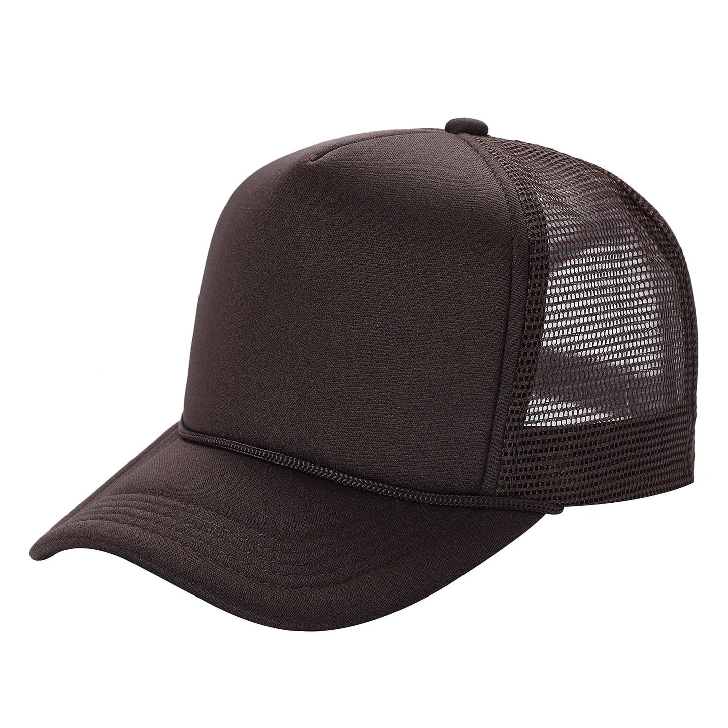 599 Adult 5 Panel Foam Trucker Cap Brown