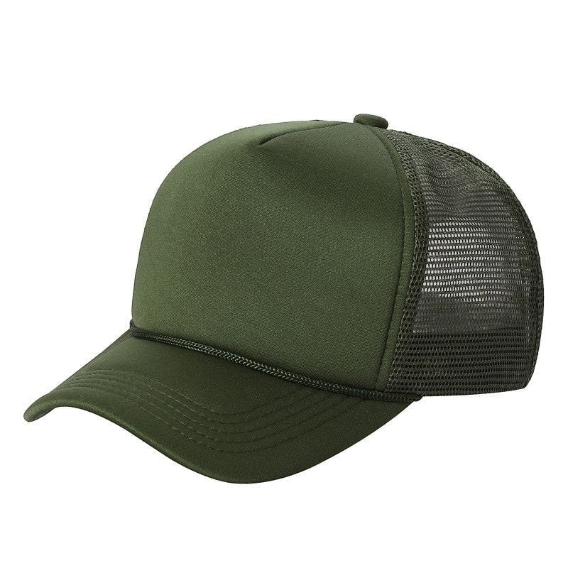 599 Adult 5 Panel Foam Trucker Cap Olive