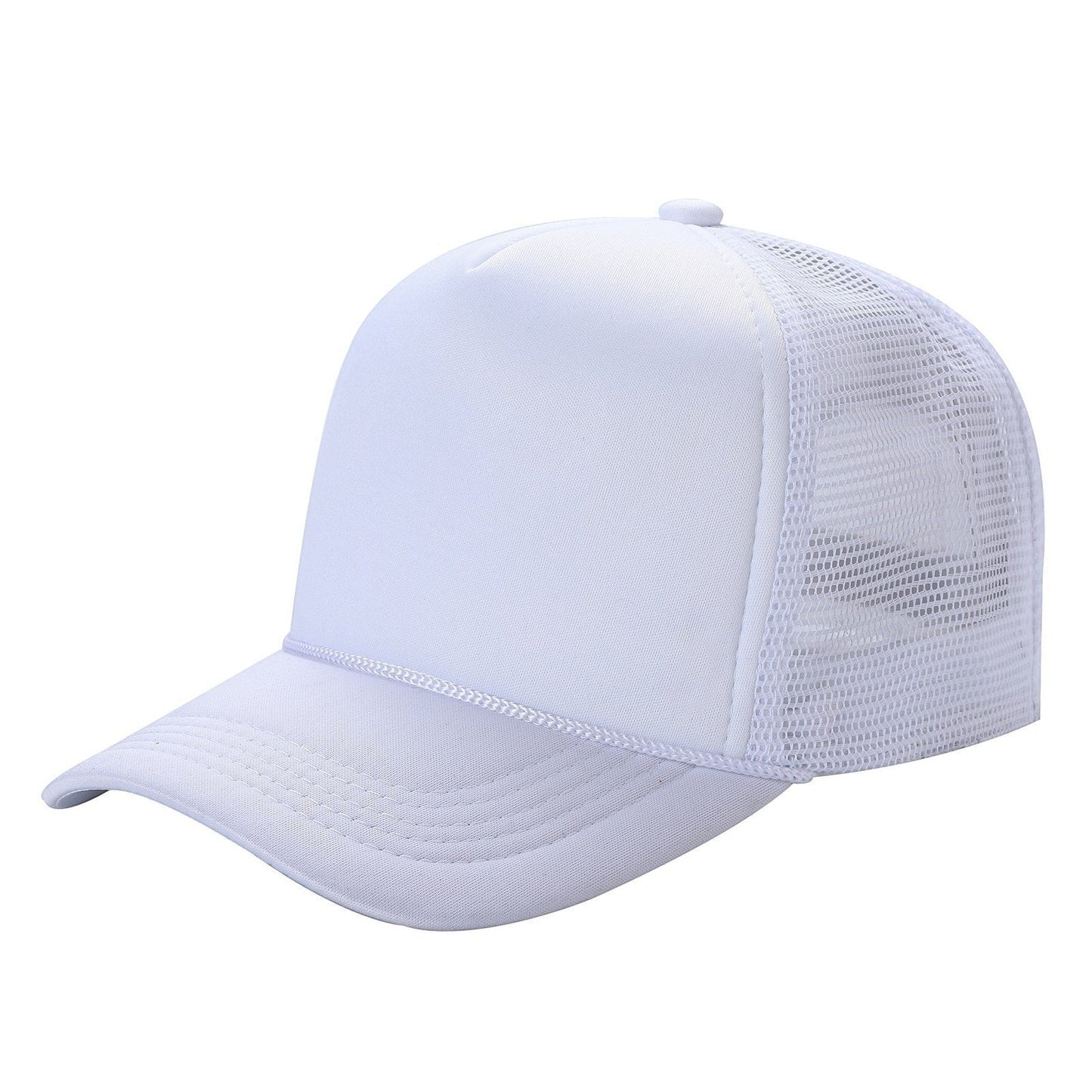 599 Adult 5 Panel Foam Trucker Cap White