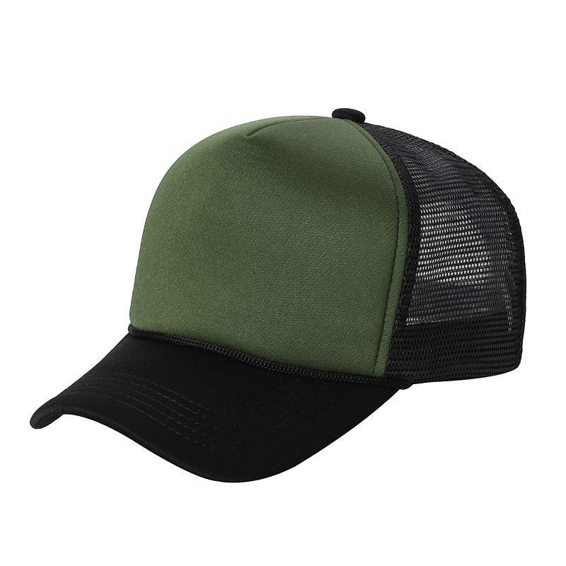 599 Adult 5 Panel Foam Trucker Cap Olive Black