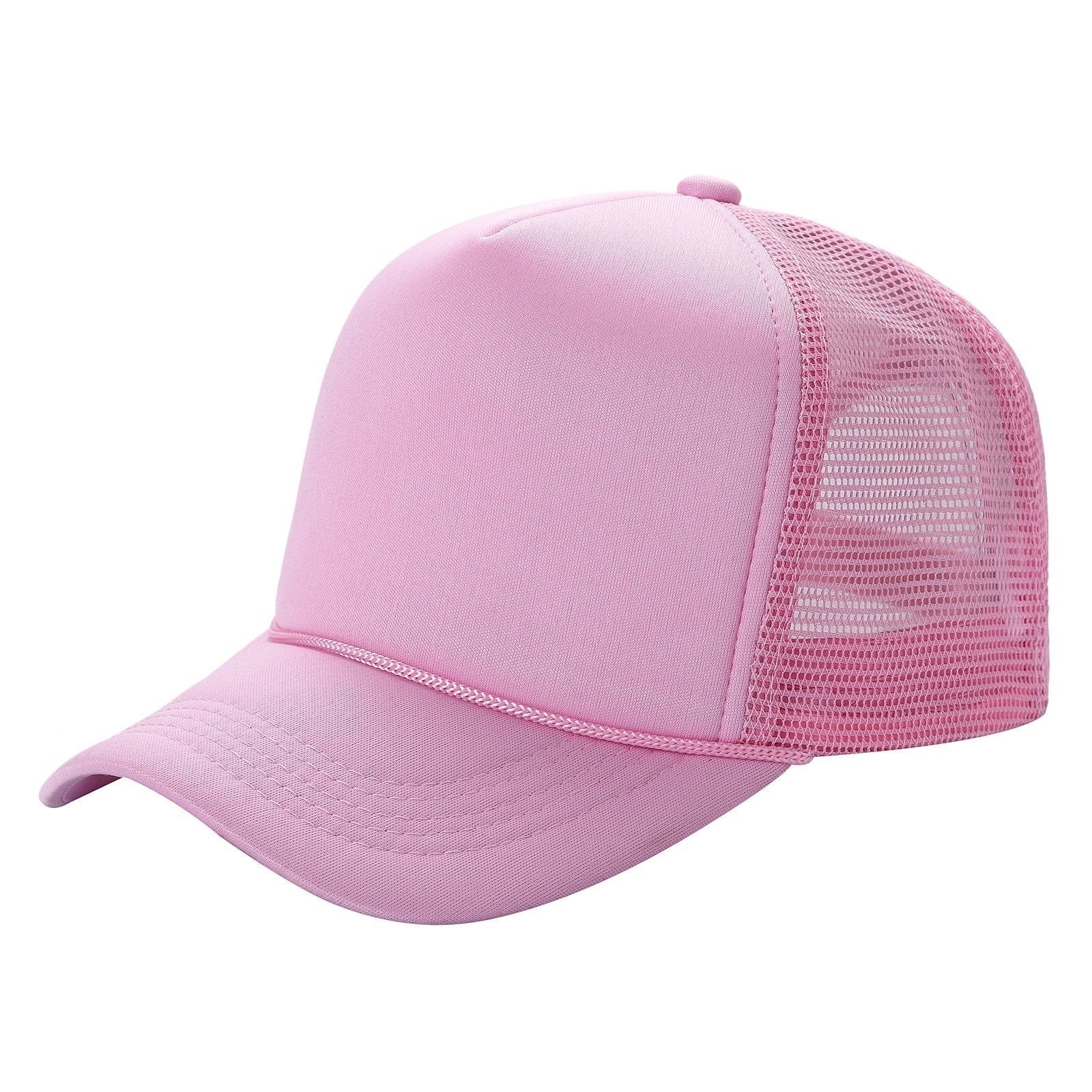 599K Kids 5 Panel Foam Trucker Cap Pink