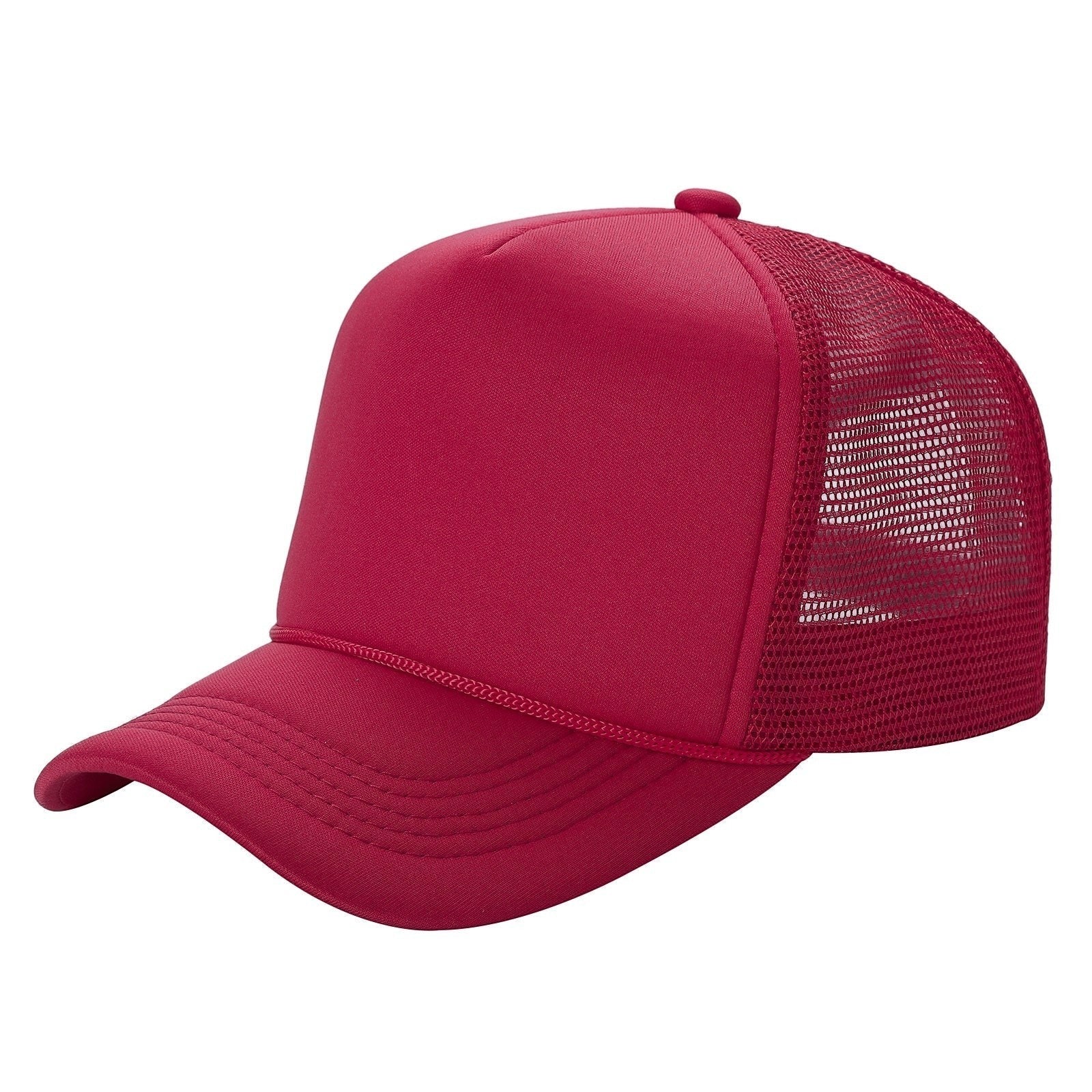599K Kids 5 Panel Foam Trucker Cap Red