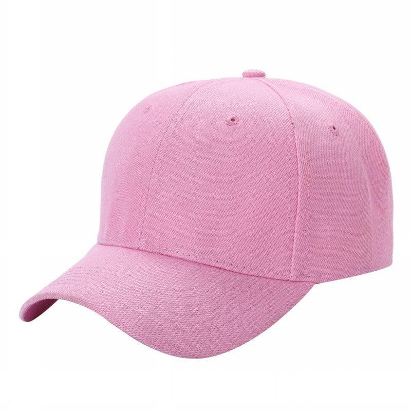 6 Panel Plain Velcro Cap Solid color in PINK-LIGHT - Style 600 | Pro Cap