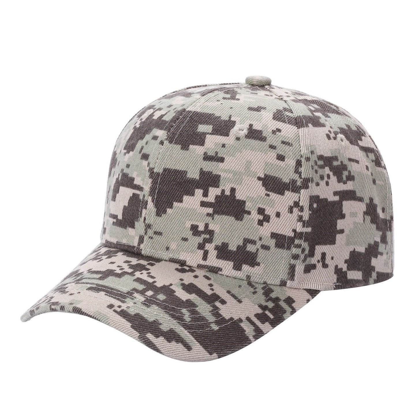 6 Panel Plain Velcro Cap Camo Pattern in KHAKI-DIGI - Style 600CAMO | Pro Cap