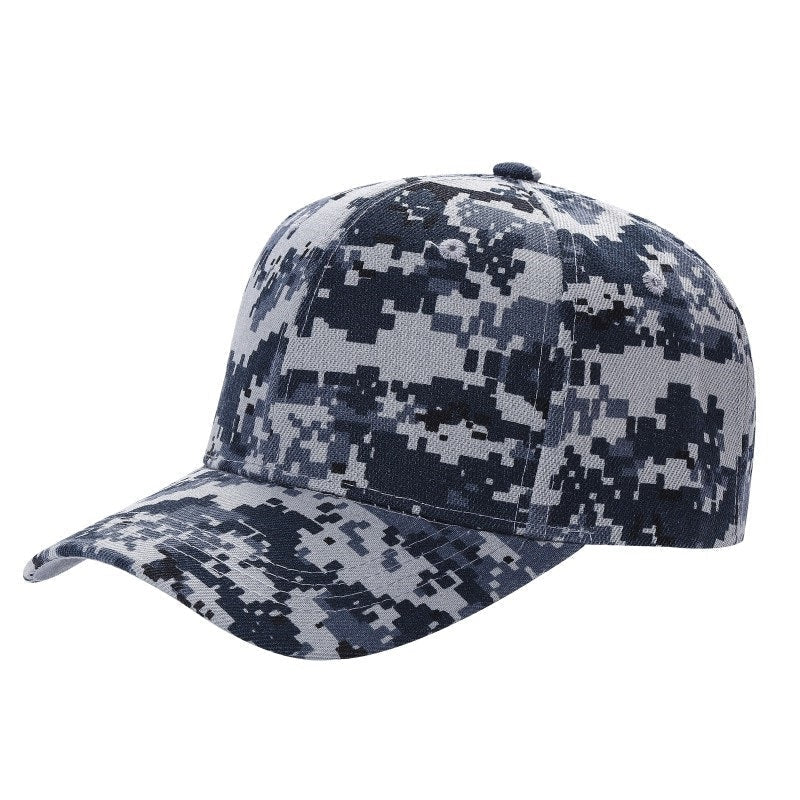 6 Panel Plain Velcro Cap Camo Pattern in NAVY-DIGI - Style 600CAMO | Pro Cap