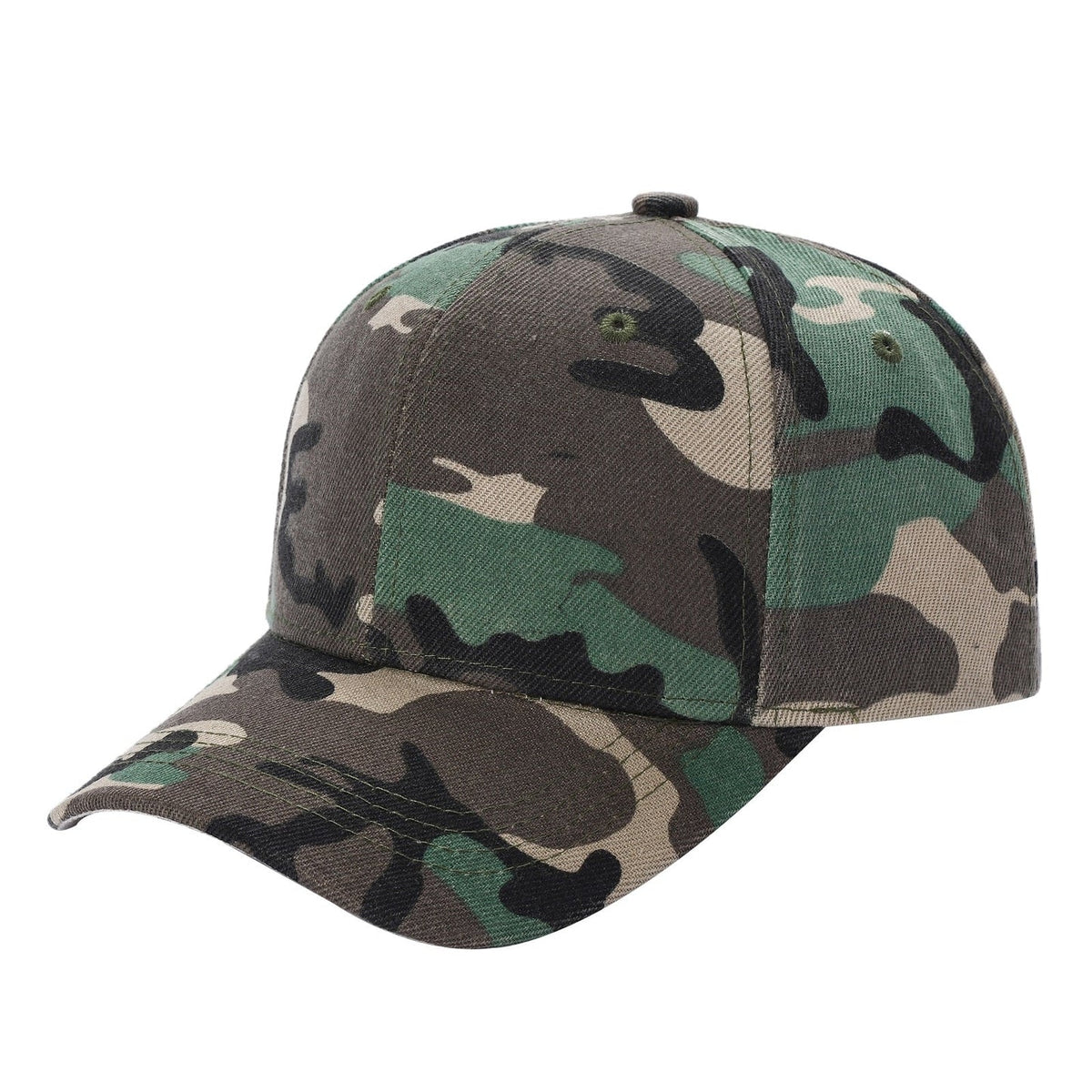 Kids 6 Panel Velcro Plain Cap 600K in CAMO - Style 600K | Pro Cap