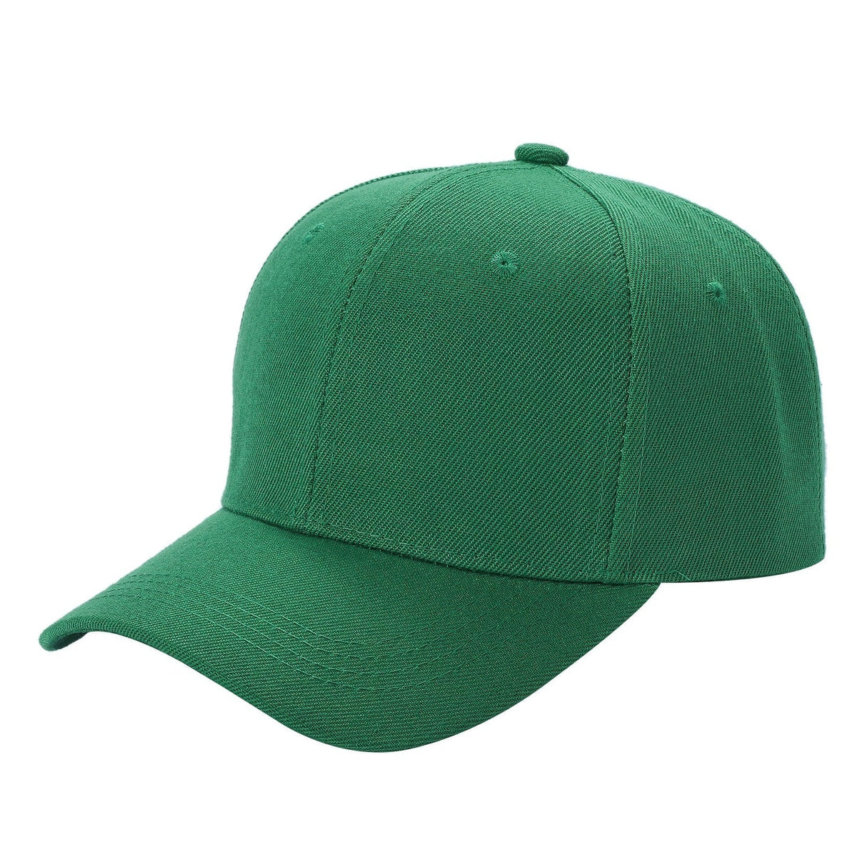 Kids 6 Panel Velcro Plain Cap 600K in GREEN - Style 600K | Pro Cap
