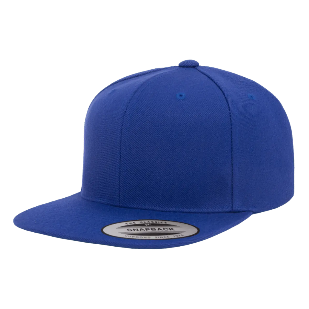 YUCLASSICS 6089M Flat Bill Snapback Cap Royal