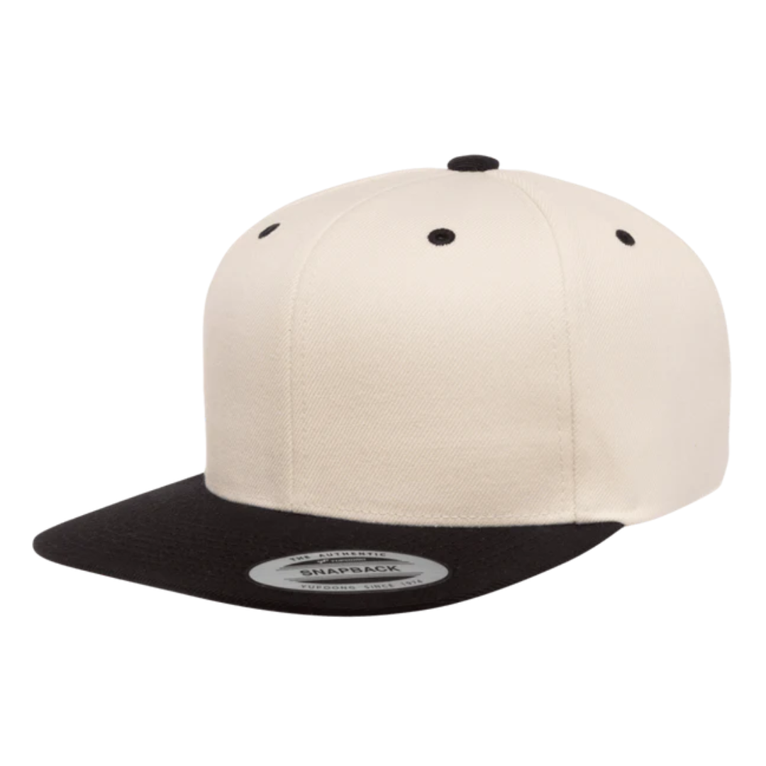 YPCLASSICS 6 Panel Flat Bill Snapback Cap #6089M, 6089MT