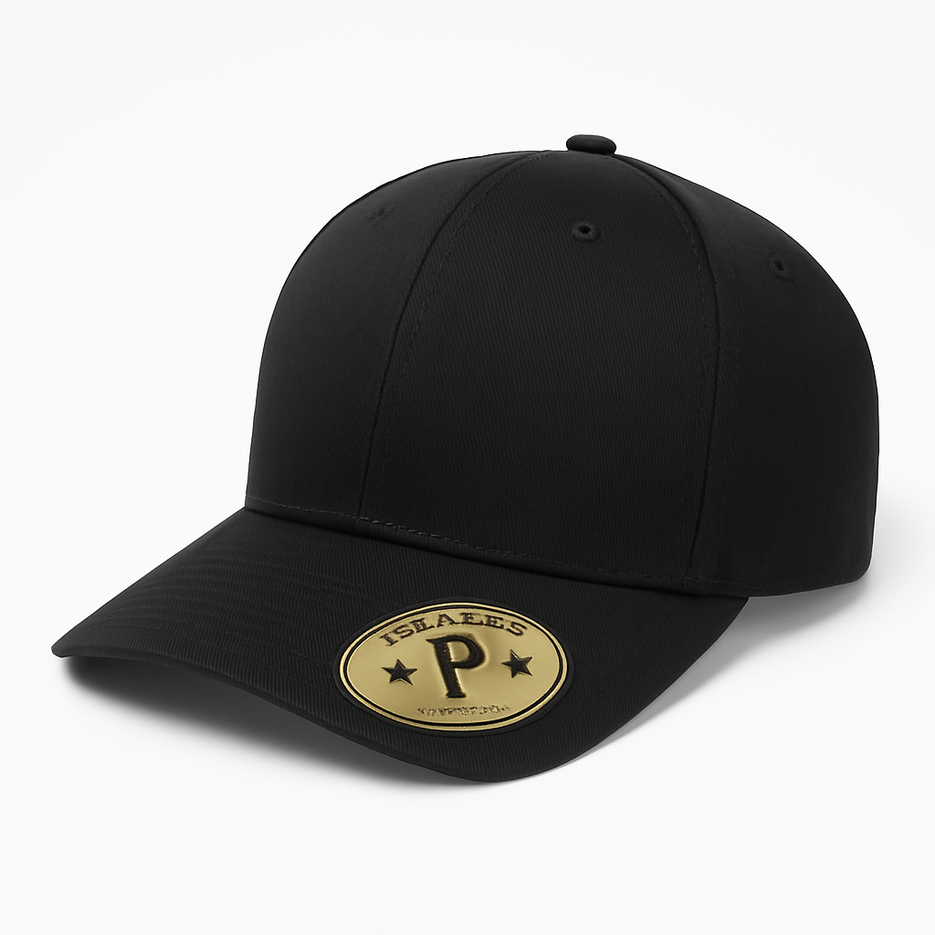 611 6 Panel Structured Snapback Cap Black
