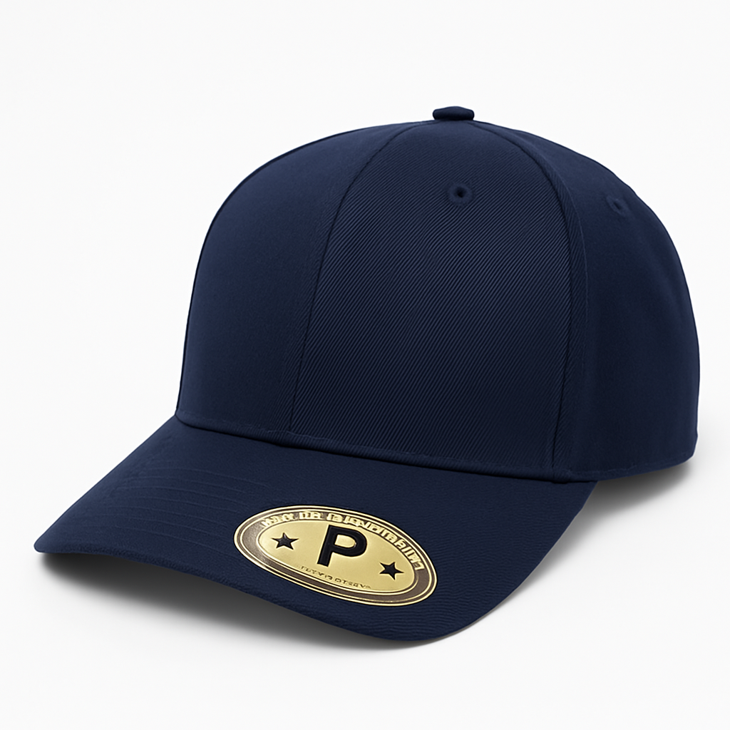 611 6 Panel Structured Snapback Cap Navy
