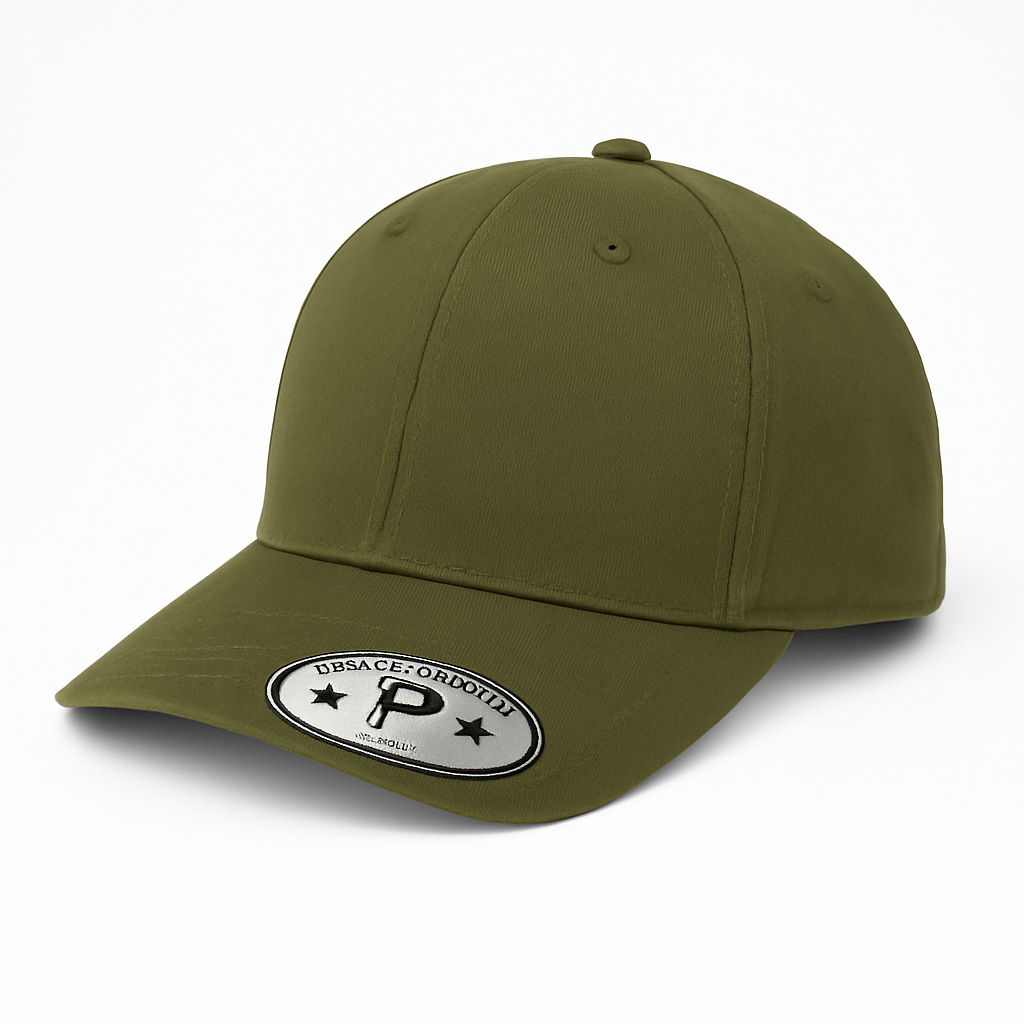 611 6 Panel Structured Snapback Cap Olive