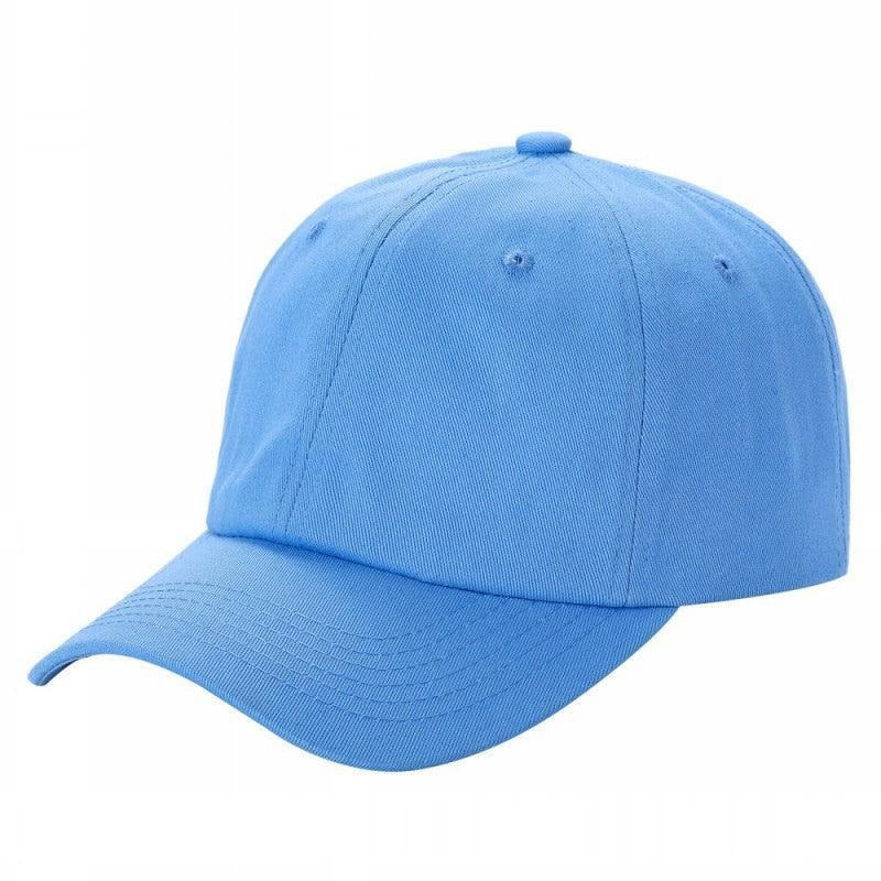 Cotton Dad Hat Solid 6Panel Buckle Adjustable Blank Caps #620 - Black wholesale blank hat