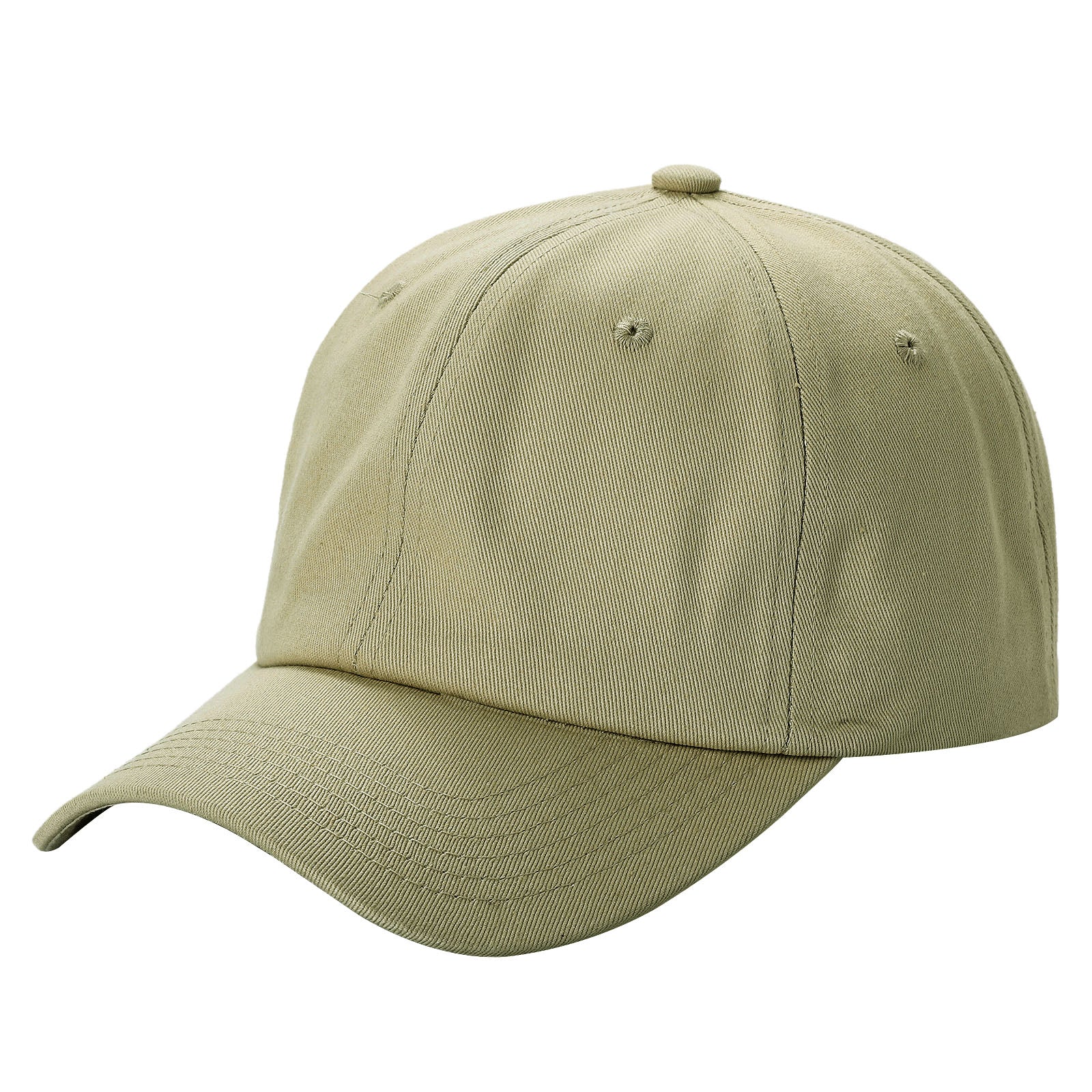 Cotton Dad Hat Solid 6Panel Buckle Adjustable Blank Caps #620 - L.grey wholesale blank hat