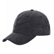 6 Panel Pigment Dyed Cotton Dad Hat Adjustable Buckle Blank Cap #621 - Blk wholesale blank hat