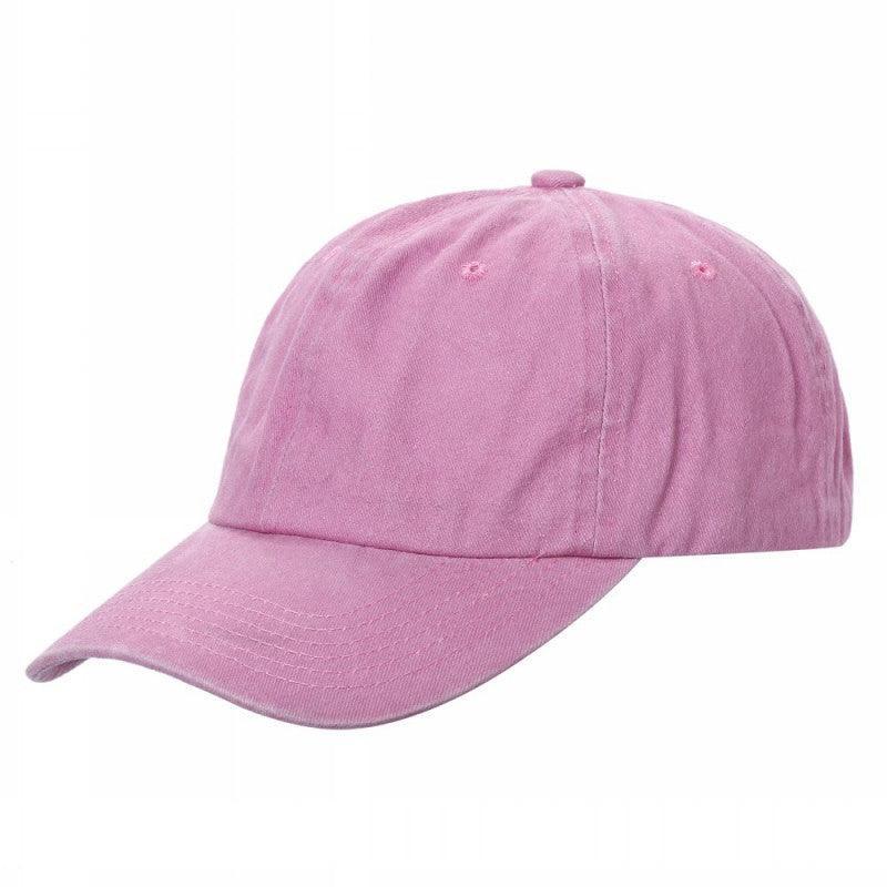 6 Panel Pigment Dyed Cotton Dad Hat Adjustable Buckle Blank Cap #621 - Lavender wholesale blank hat