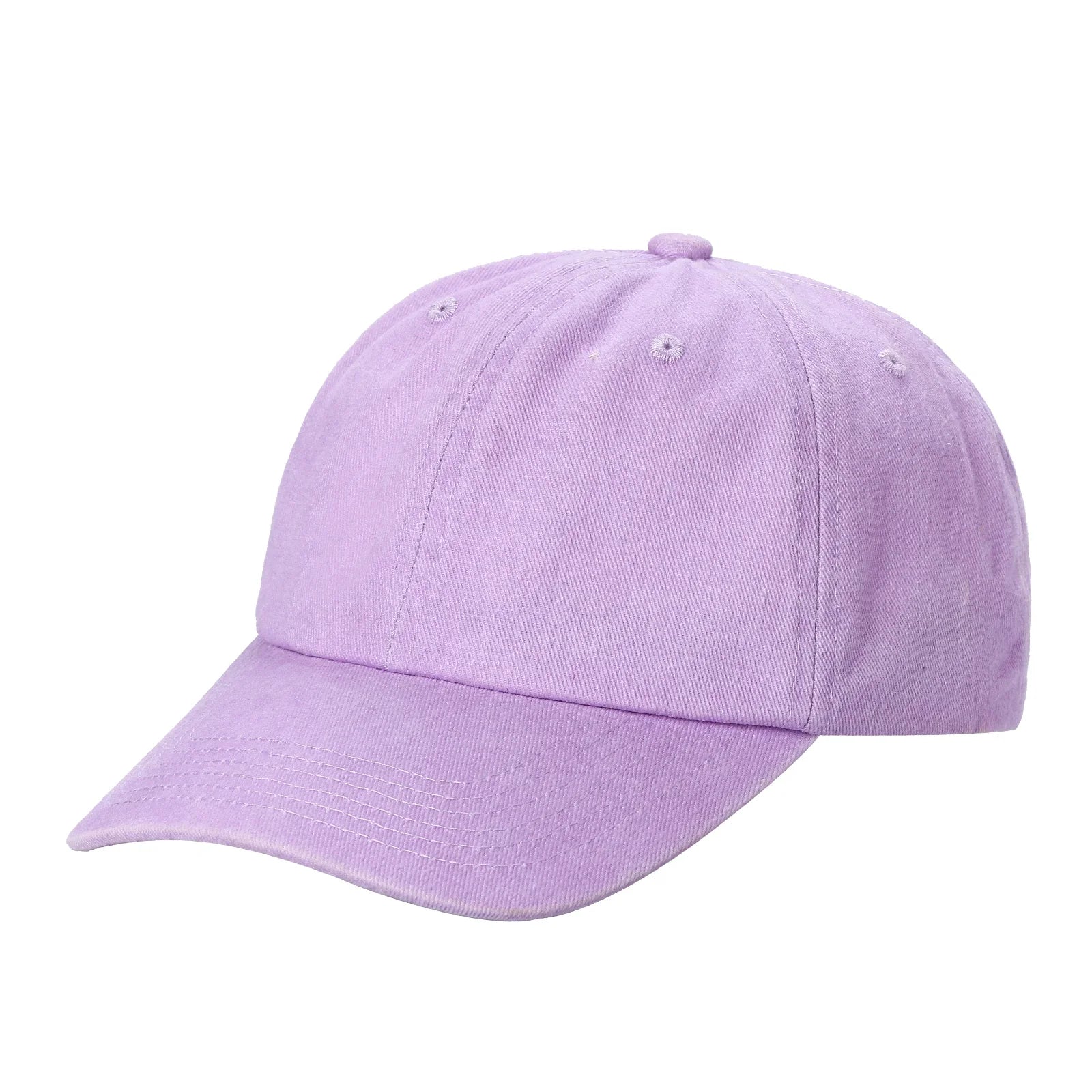 6 Panel Pigment Dyed Cotton Dad Hat Adjustable Buckle Blank Cap #621 - Red wholesale blank hat