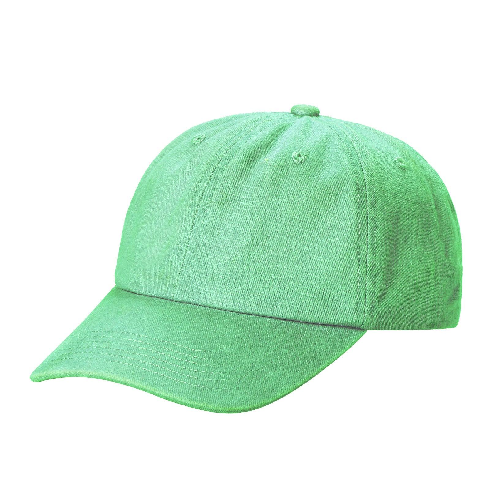 6 Panel Pigment Dyed Cotton Dad Hat Adjustable Buckle Blank Cap #621 - Khaki wholesale blank hat