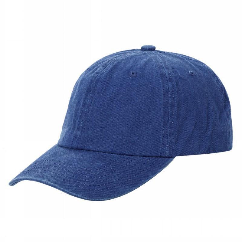 6 Panel Pigment Dyed Cotton Dad Hat Adjustable Buckle Blank Cap #621 - Sky wholesale blank hat