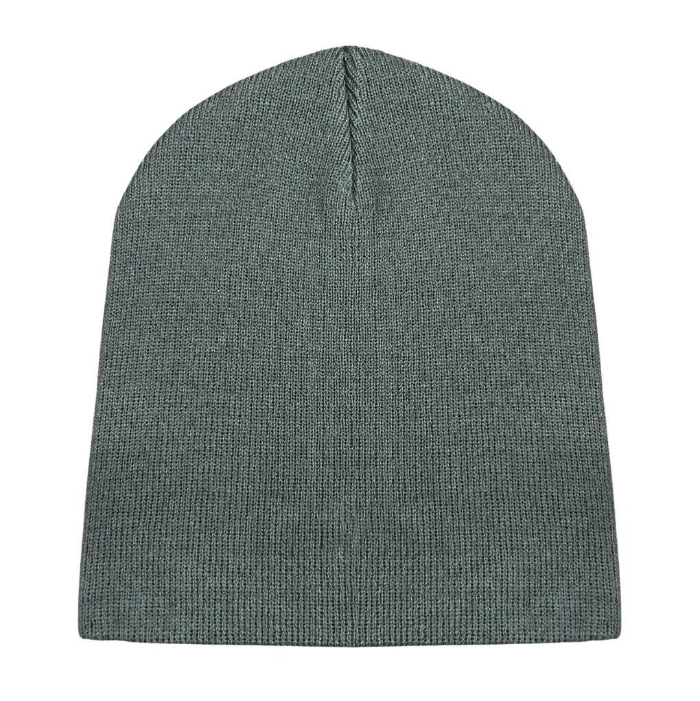 B101 Short Beanie Cap Dark Grey