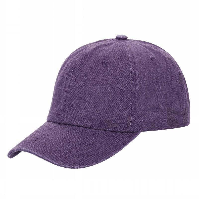 6 Panel Pigment Dyed Cotton Dad Hat Adjustable Buckle Blank Cap #621 - Blk wholesale blank hat